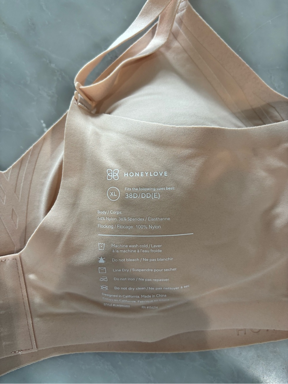 ✨HoneyLove Blush Nude Seamless Wireless Bra - Picture 4 of 5